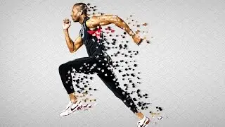Pixel effect in photoshop | Pixel Explosion Effect | Dispersion effect