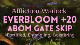 Everbloom EB+20 Affliction Warlock POV 208K Overall Fortified / WoW Mythic+ Dungeon Season 3