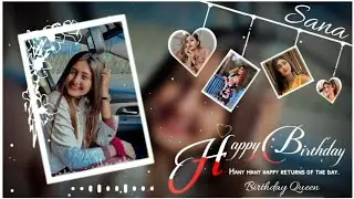Birthday Status Video Editing | Photo Se Birthday Video Kaise Banaye |Black Screen Birthday Template