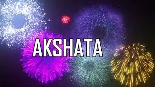 HAPPY BIRTHDAY AKSHATA   !