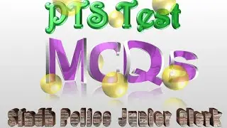 PTS Test Preparation | Guess MCQs | PTS Junior Clerk | Sindh Police