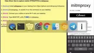 Capture mobile HTTP&HTTPS and decrypt TLS with mitmproxy