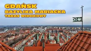 GDAŃSK: BAZYLIKA MARIACKA - TARAS I SCHODY - 4K