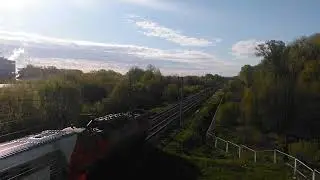 Двухэтажный поезд на Москву.