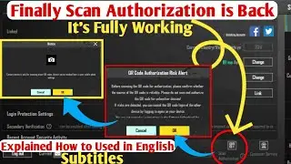 Finally Scan Authorization is Back Pubg New Features | How to Use Scan Authorization & Login Explain