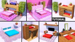 [Minecraft] 11 Bed Build Hacks and Ideas (Tutorial)