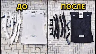 Как самому переклеить потолок на машине