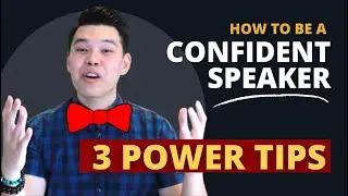 How to be a CONFIDENT SPEAKER | 3 Tips to Control Your Nervousness!