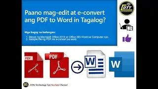 Paano Mag-Edit at E-Convert ng PDF to Word in Tagalog?