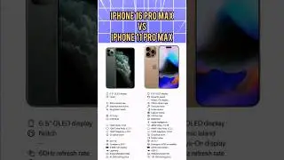 iPhone 16 Pro Max  vs IPhone 11 Pro Max ✨️ #trendingshorts #shorts