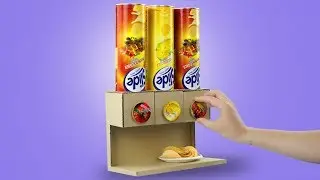 How to Make  Snacks Vending Machine from Cardboard