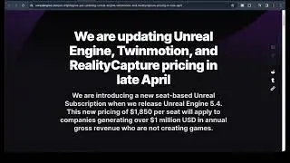 Unreal Announces Licensing Changes Coming in Late April 2024 with UE 5.4