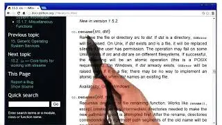 Lesson 1 (Use Functions) | 32.Reading Os Documentation | Python Programming