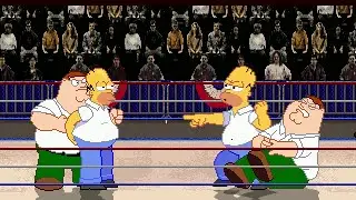 Mugen #86 Homer & Peter (Judgespear) vs Homer & Peter (The 14th doctor)