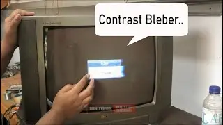 TV LG gambar contrast bleber