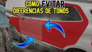 como esfumar /difuminar  un color en un auto /como evitar diferencias de tonos  / pintura automotriz