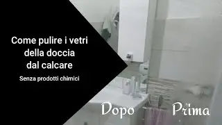 How to clean limescale from shower glass
