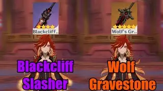 Mavuika Blackcliff Slasher Vs Wolf's Gravestone || Genshin Impact