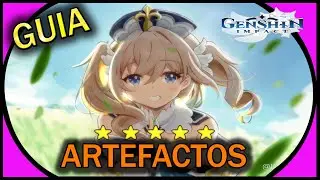 GUIA  COMPLETA  de los  Artefactos  ////   Genshin Impact