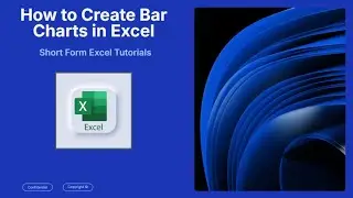 How to Plot Bar Charts in Excel | Basic Introduction (in under 75 seconds)