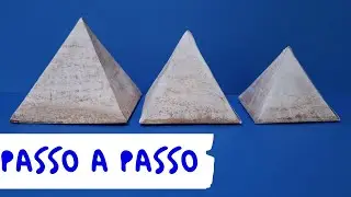 ❤️how to make paper pyramids with or without a mold-prof. Elessandra Mara-Elessandra Mara