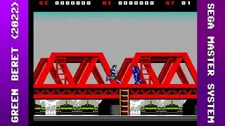 Green Beret Longplay (Sega Master System) [QHD] [Homebrew] [2022]