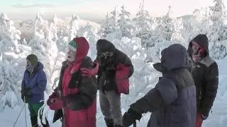 Лыжный поход г.Конжак январь 2015 часть 2
