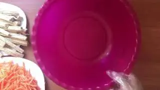 Салат из соевой спаржи с морковью по-корейски😋