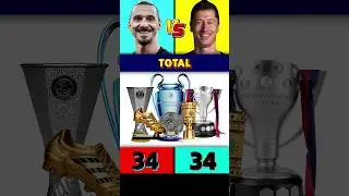 Ibrahimovic Vs Lewandowski All Trophies & Awards 🏆