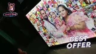Big 24x36 LED Photo Mosaic Frame || 9806851745 || NEed 150 pics || Happy Customer || #mosaicframe
