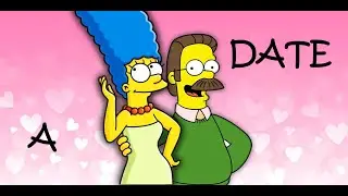 Flanders and Marge Simpson on a date | The Simpsons