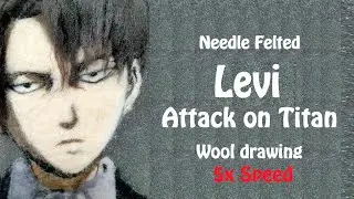 How to draw Levi - Attack on Titan - Wool drawing (5x Speed)