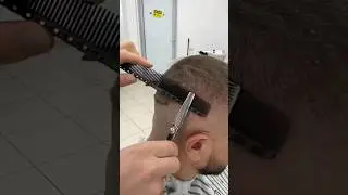 Мужская стрижка под насадку / mid fade #мужскаястрижка #стрижкамашинкой #fade #barbertutorial