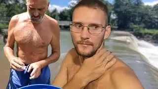 Тайфун разрушил мост | Теперь на нашем участке всегда будет вода | Отец и сын строят домик в деревне