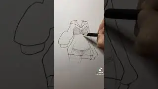 Как  легко нарисовать оверсайз худи