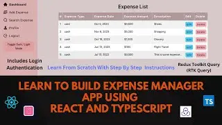 Build Expense Manager App Using React And TypeScript - #6 Creating Add Expense Page