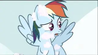 Rainbow Dash Covered in Cotton Candy?