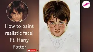 How to paint realistic face ft. @harrypotter |Oil Painting #howto #foryou