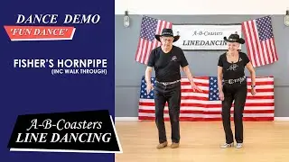 FISHER'S HORNPIPE - Line Dance Demo & Walk Through