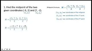 The Midpoint Formula