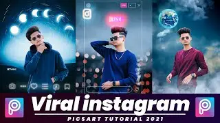 Viral Instagram Photo Editing | 2021 PicsArt Tutorial | Latest Instagram Effect Editing | RTWORLD