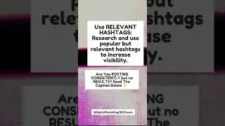 You are posting on Instagram but no results. Do this one thing. Relevant #Hashtags
