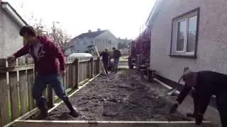 Driveway Concrete Slab pt2 How to Finish Concrete Slab