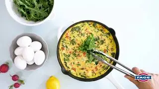 Spinach, Pepper, and Feta Frittata with FAGE Total Recipe