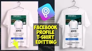 Facebook profile t-shirt photo editing on PicsArt  2021