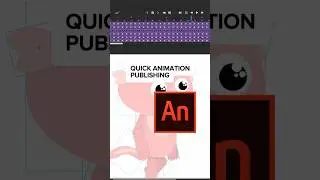 QUICK PUBLISHING in Animate 🤔🤯 #animatedcharacter #animation #art