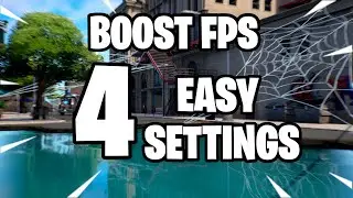 4 Settings That Boost your FPS In Fortnite Under 10 Seconds!