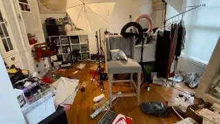 Makeup room clean up part1- no music.