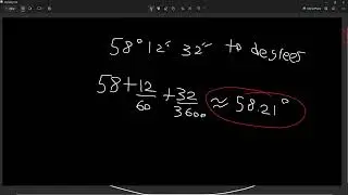 Decimal Degrees to DMS Formula - Converting Degrees Minutes and Seconds to Decimal. (relaxing music)