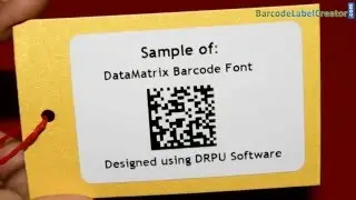 DRPU Barcode Software: How to generate 2D barcode labels with DataMatrix barcode font